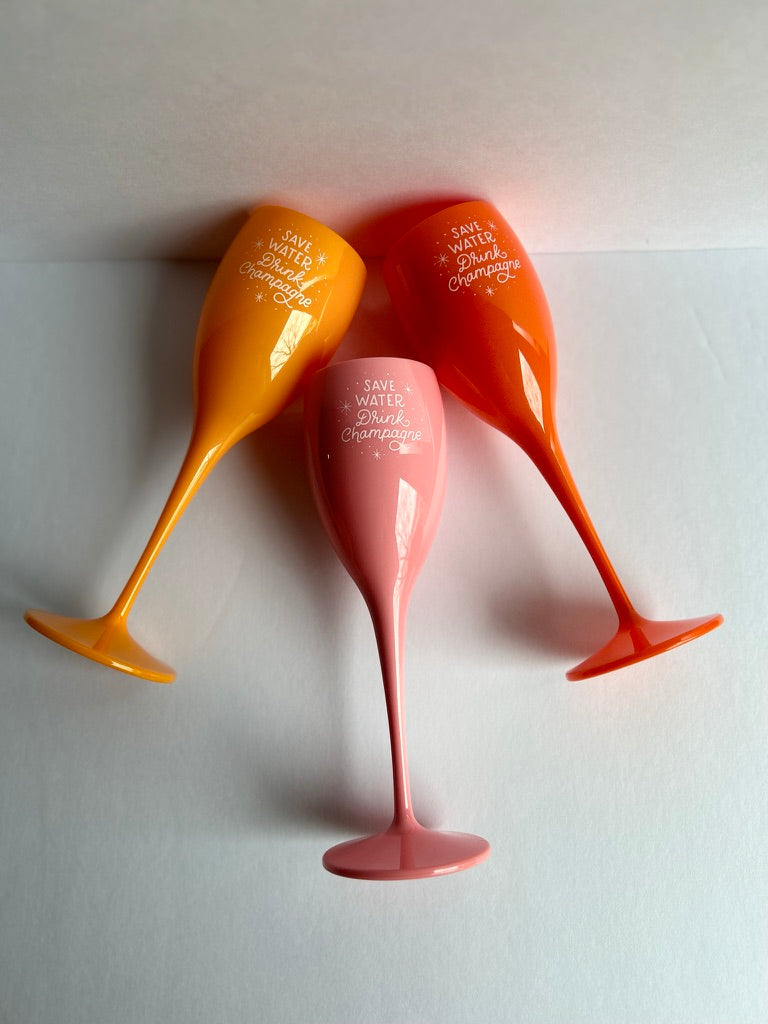 Acrylic Champagne Flutes
