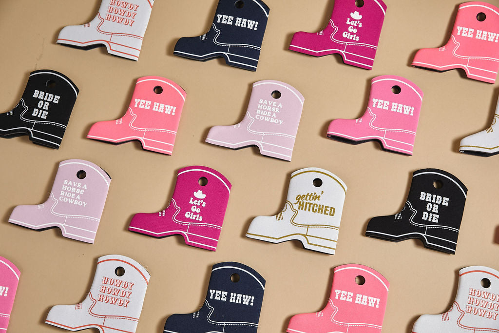 Cowboy Boot Can Coolers - Mix and Match