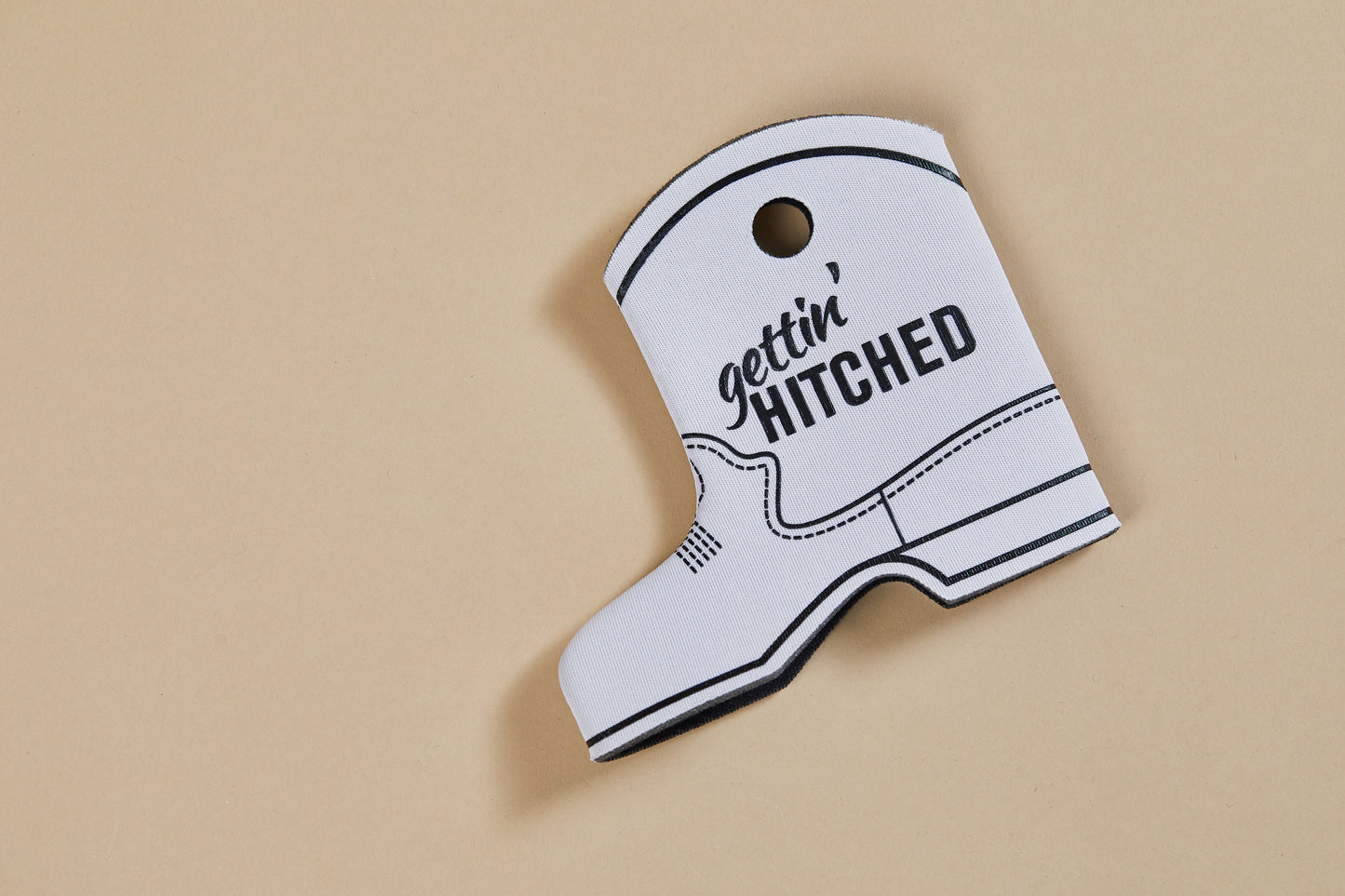 Gettin' Hitched Cowboy Boot Can Coolers