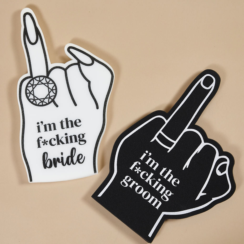 We're Engaged Foam Hands