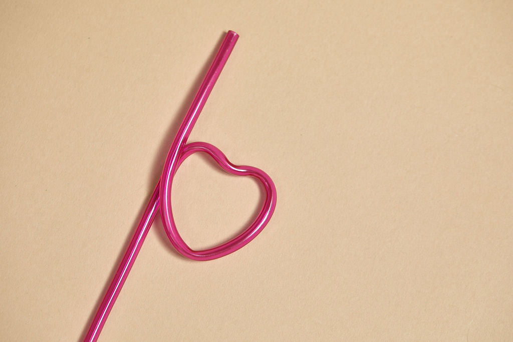 Heart Silly Straws
