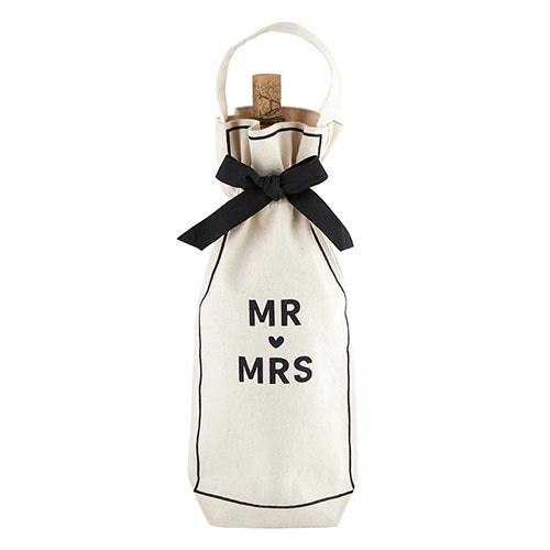 Mr. & Mrs. Canvas Wine Tote