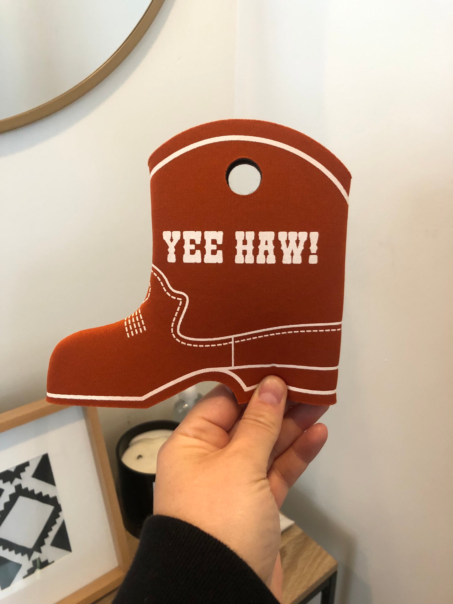 YEE HAW! Cowboy Boot Can Cooler