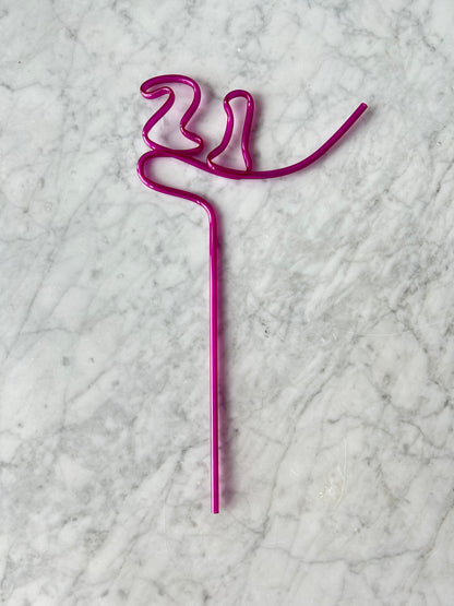 21st Birthday Straw